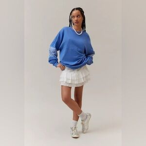 UO Cape May Embellished Long Sleeve Top